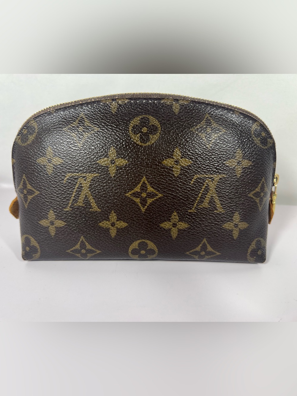7020: Louis Vuitton Monogram Cosmetic Pouch PM Toiletry Case Made in Spain